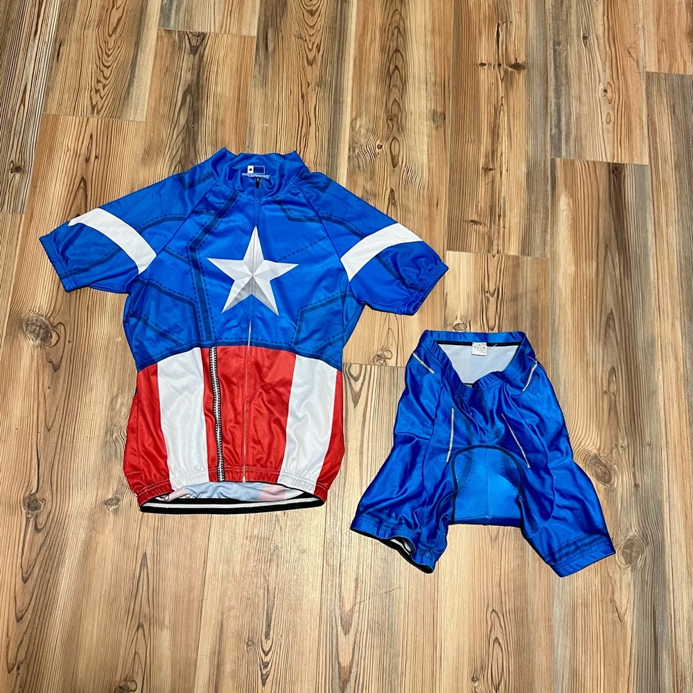 Captain America Cycling suit